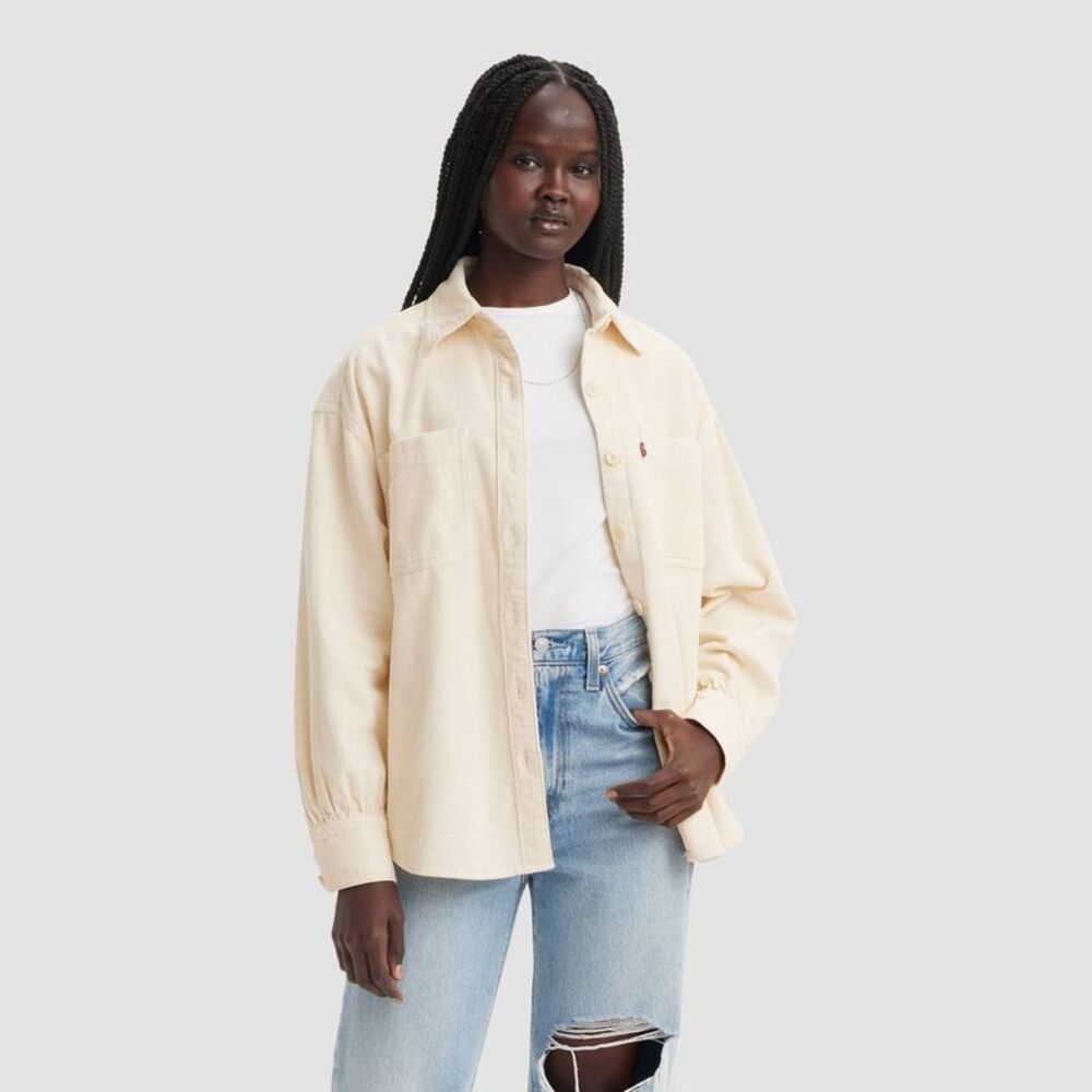 Levi's -  Women's Long Sleeve Orion Corduroy Button-D Off-White